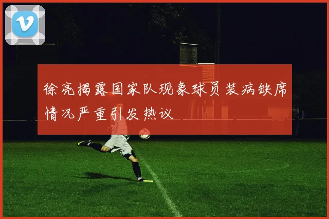徐亮揭露国家队现象球员装病缺席情况严重引发热议
